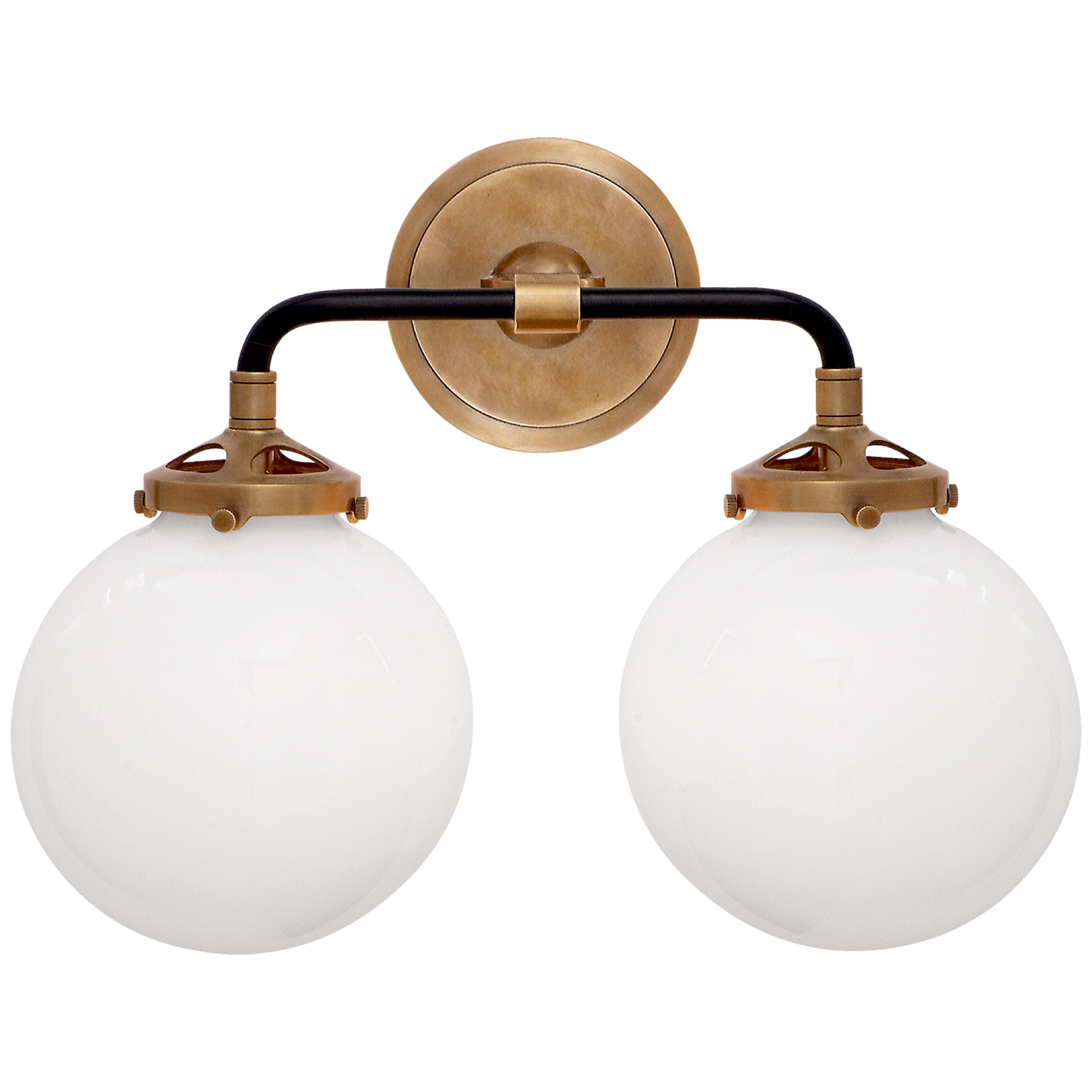 Bistro Double Light Curved Sconce