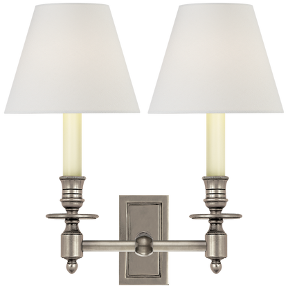 French Double Library Sconce