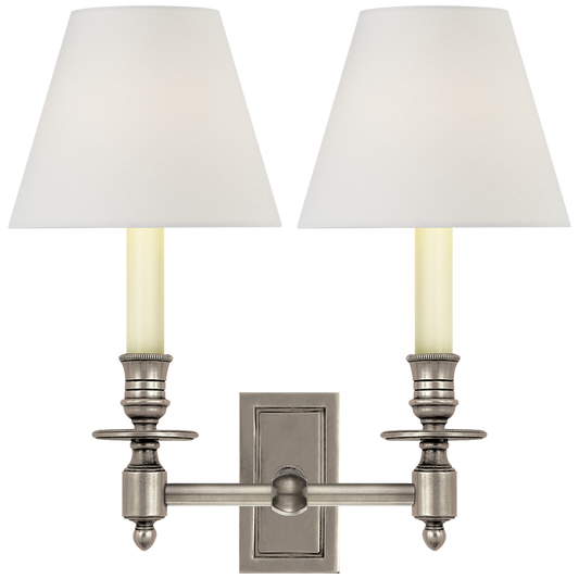 French Double Library Sconce