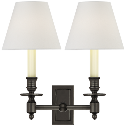French Double Library Sconce