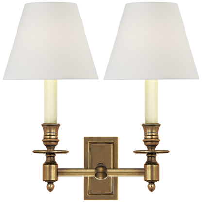 French Double Library Sconce