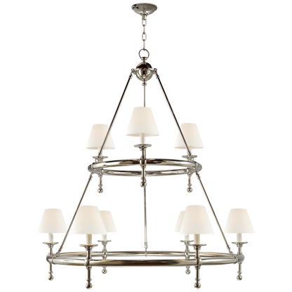 Classic Two-Tier Ring Chandelier