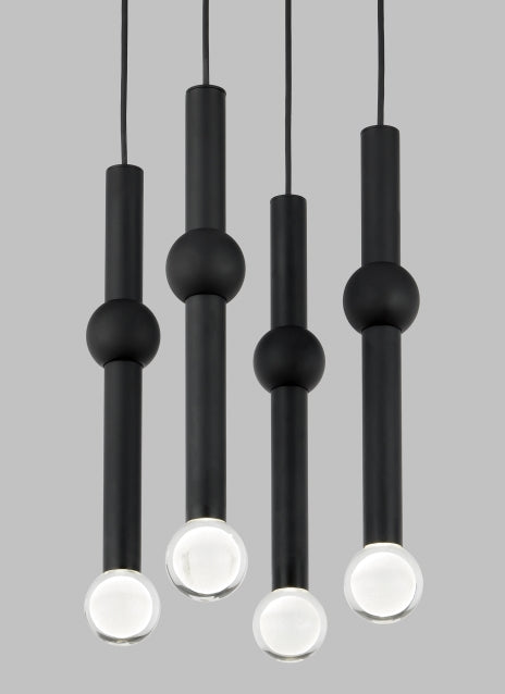 Guyed 4 Light Chandelier