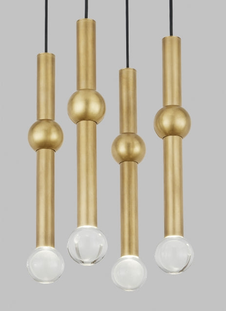 Guyed 4 Light Chandelier
