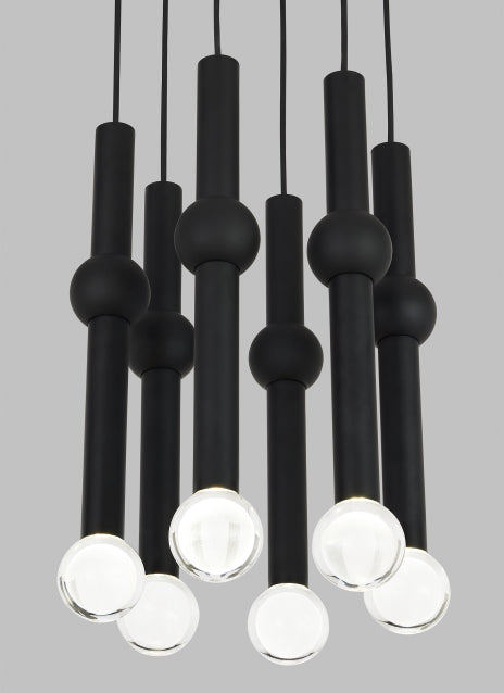 Guyed 6 Light Chandelier