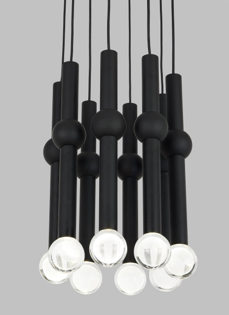 Guyed 8 Light Chandelier