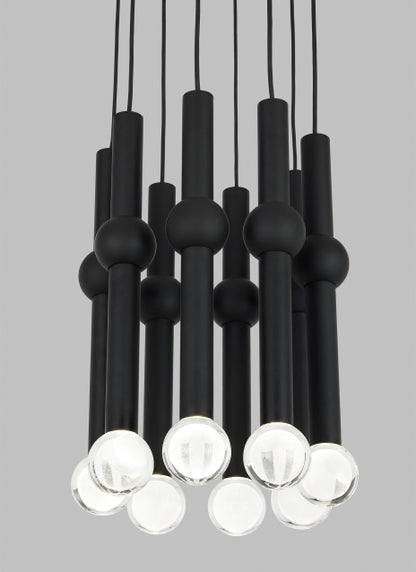 Guyed 8 Light Chandelier