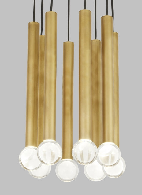 Guyed 8 Light Chandelier