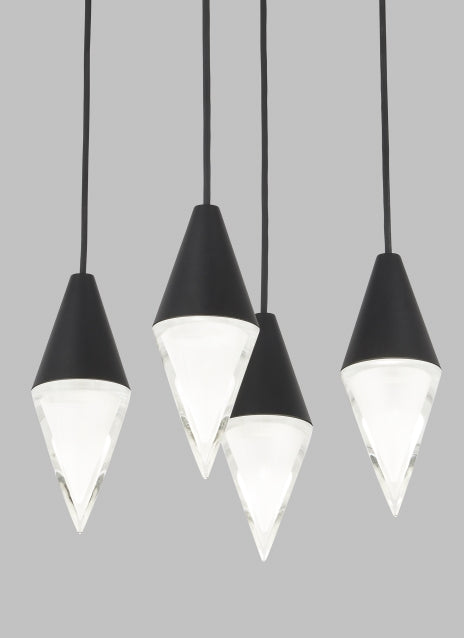 Turret 4 Light Chandelier