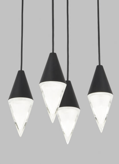 Turret 4 Light Chandelier