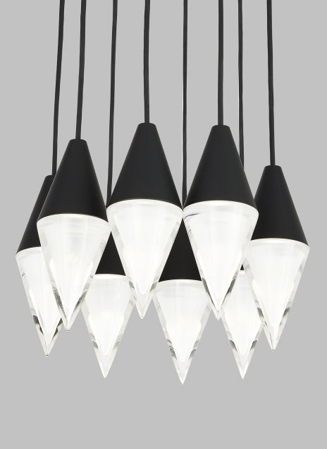 Turret 8 Light Chandelier