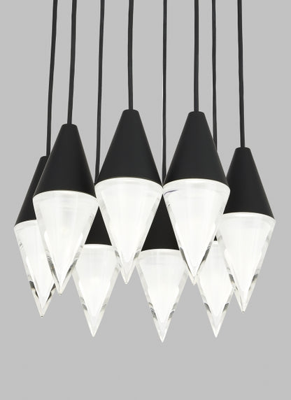 Turret 8 Light Chandelier