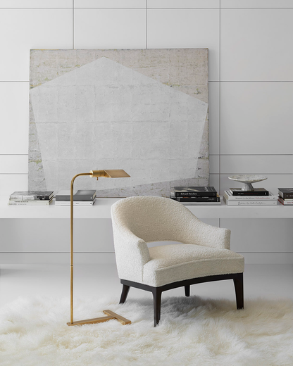 William Pharmacy Floor Lamp in Hand-Rubbed Antique Brass