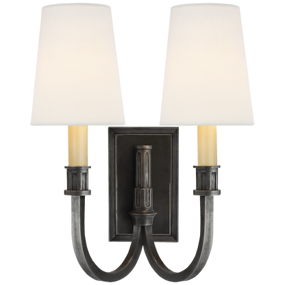 Modern Library Double Sconce