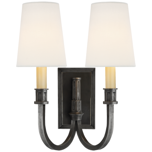 Modern Library Double Sconce