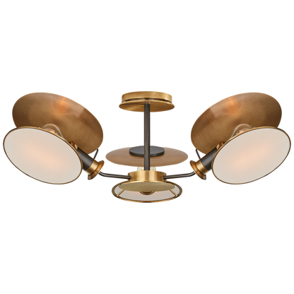 Osiris Medium Reflector Semi-Flush Mount