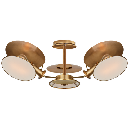 Osiris Medium Reflector Semi-Flush Mount