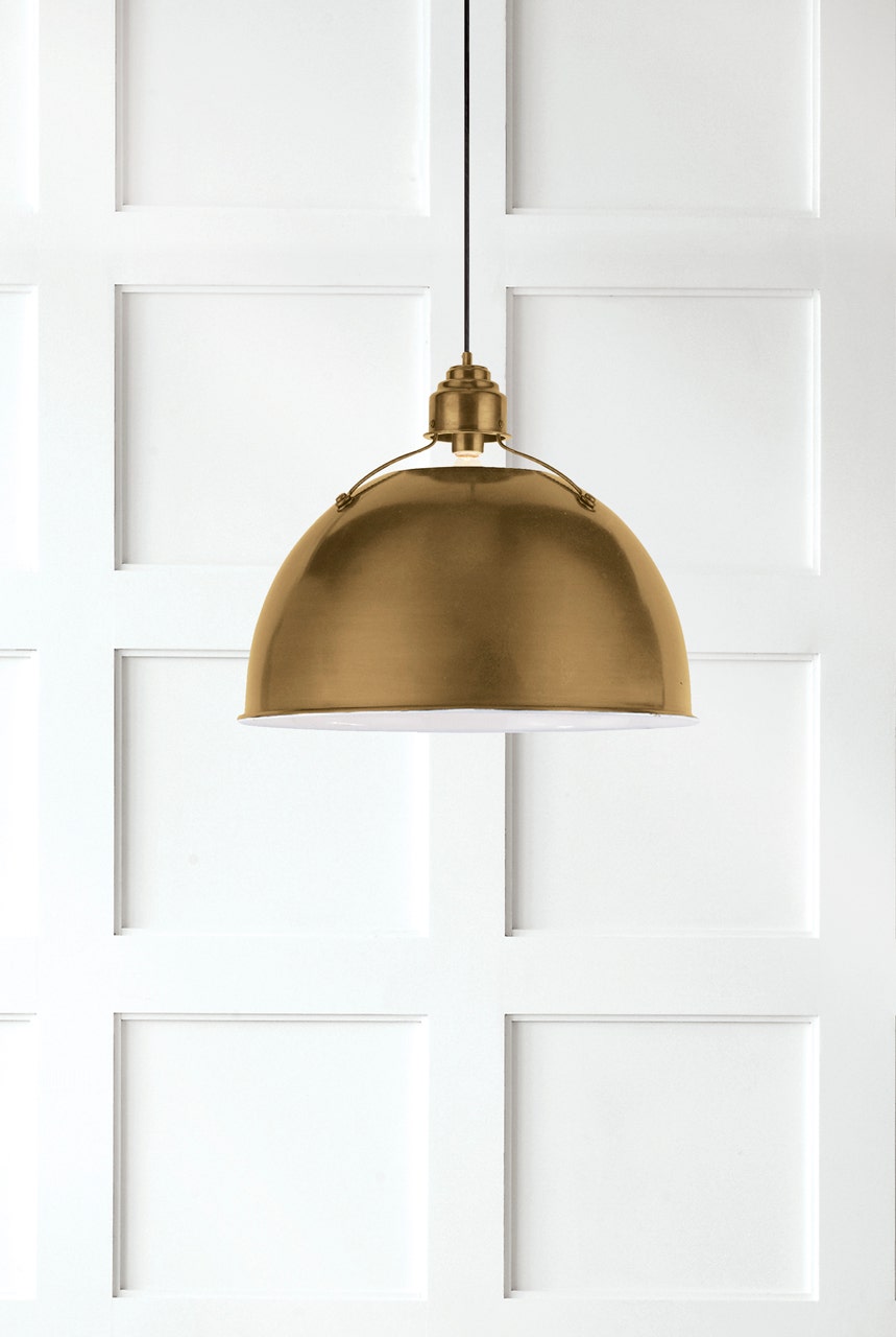 Eugene Large Pendant in Hand-Rubbed Antique Brass