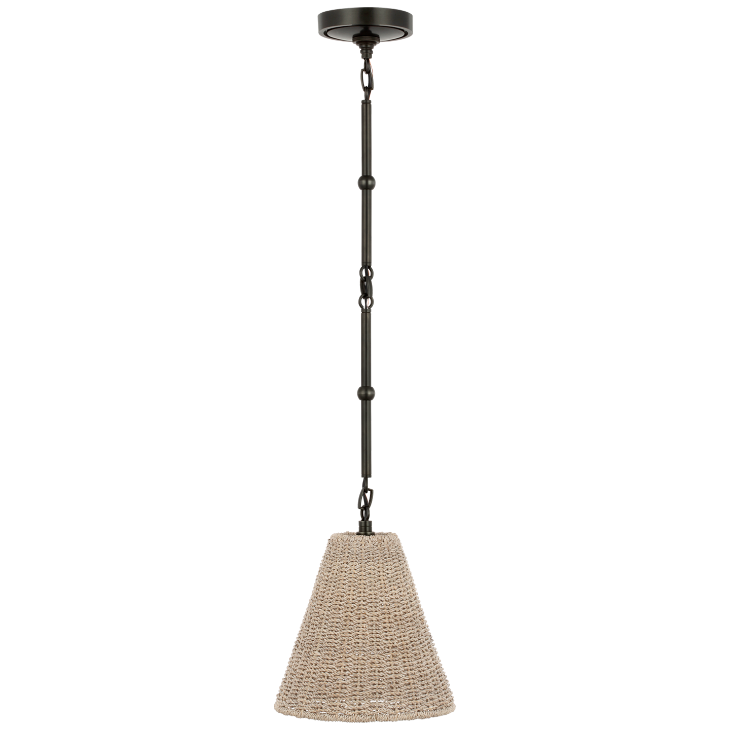Goodman Petite Hanging Shade in Bronze with Ash Shade