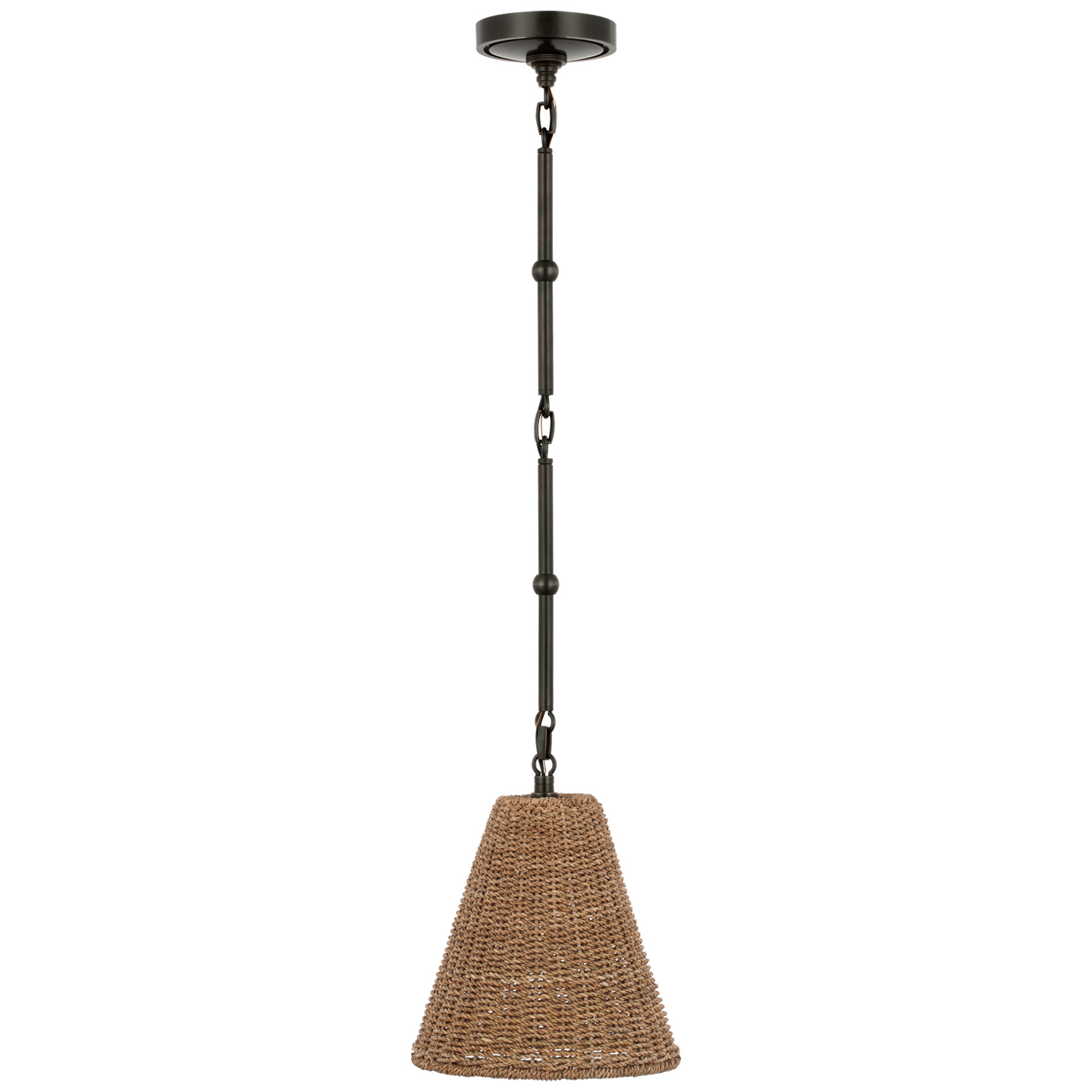 Goodman Petite Hanging Shade in Bronze with Toast Shade