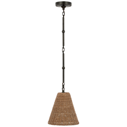 Goodman Petite Hanging Shade in Bronze with Toast Shade