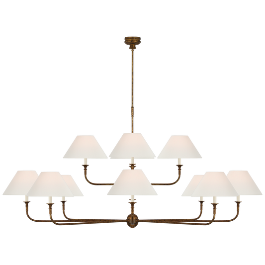Piaf Oversized Two Tier Chandelier