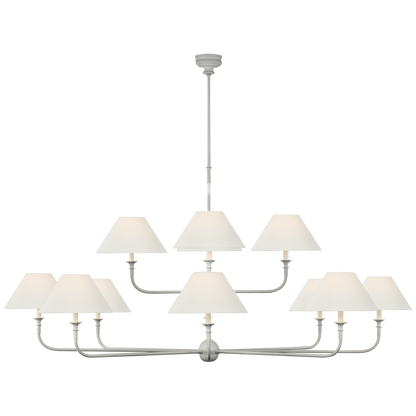 Lustre surdimensionné à deux niveaux Piaf