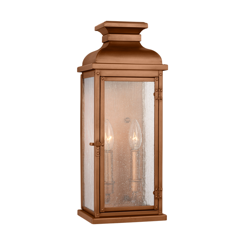 Lanterne murale moyenne à fronton