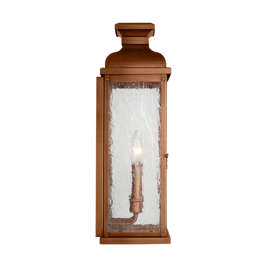 Lanterne murale moyenne à fronton