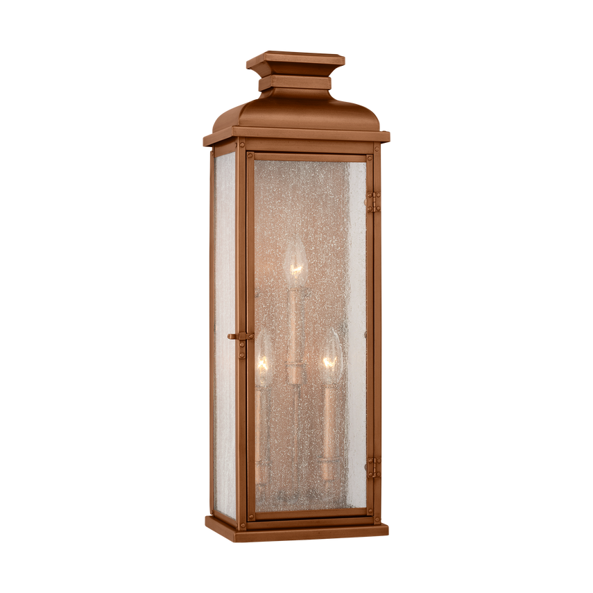 Grande lanterne murale à fronton