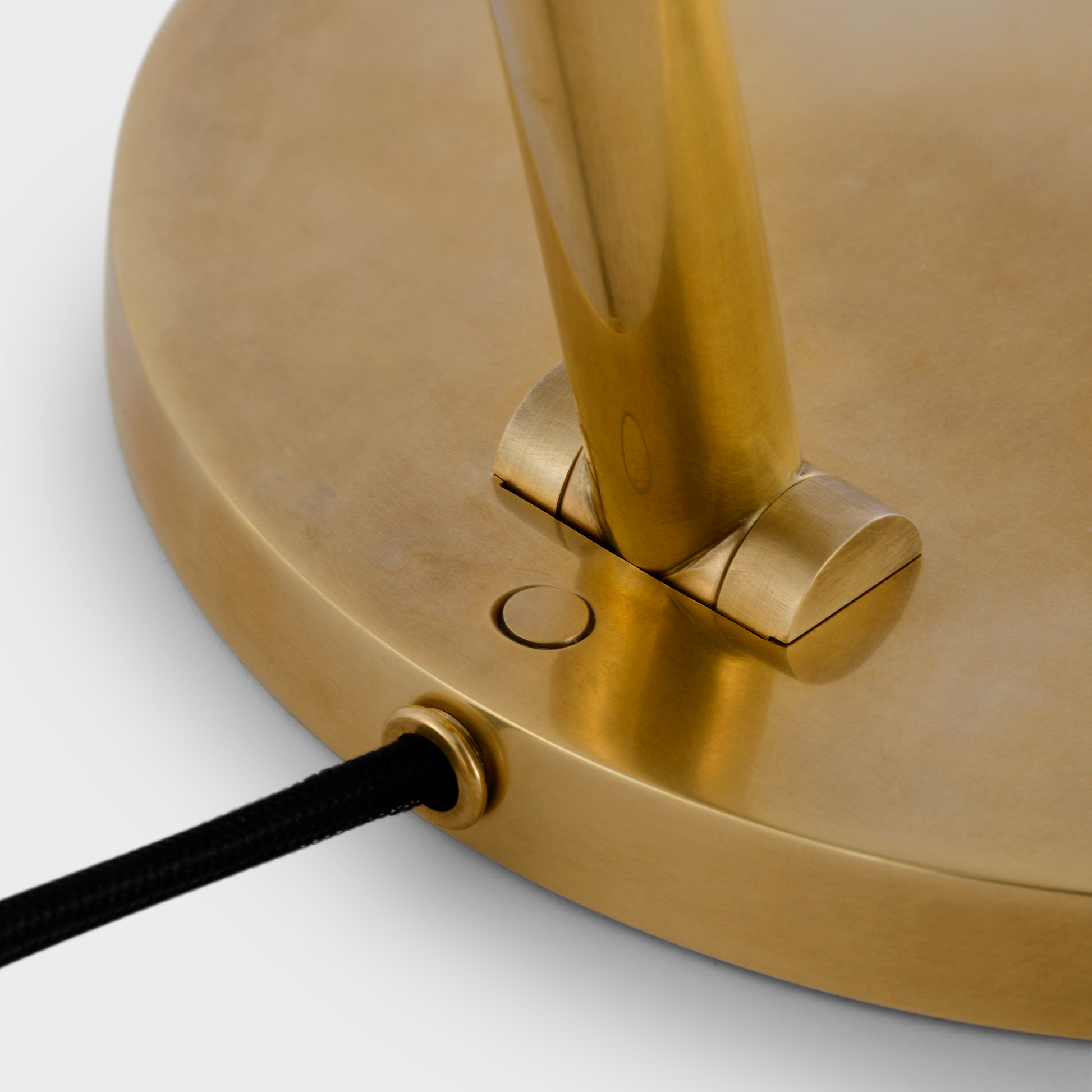 Cona Desk Lamp in Antique-Burnished Brass