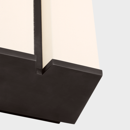 Vernet 24" Sconce in Bronze and Linen