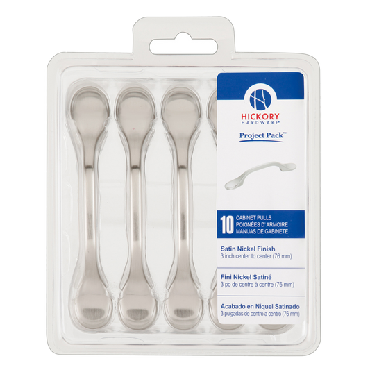 Facette Collection Knob 1-3/8 Inch Diameter Satin Brass Finish