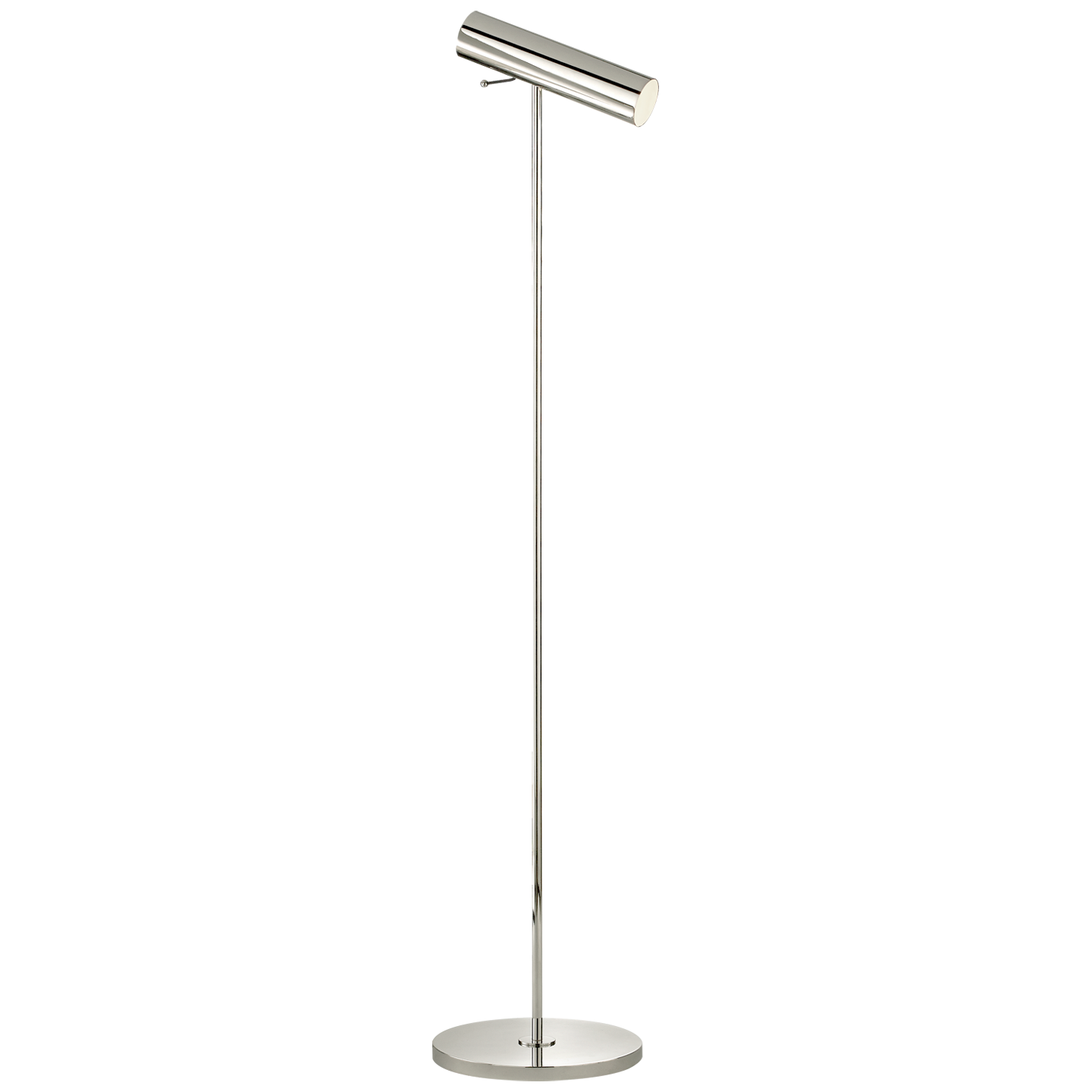 Lancelot Pivoting Floor Lamp in Polished Nickel