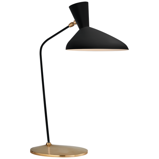 Austen Large Offset Table Lamp in Black