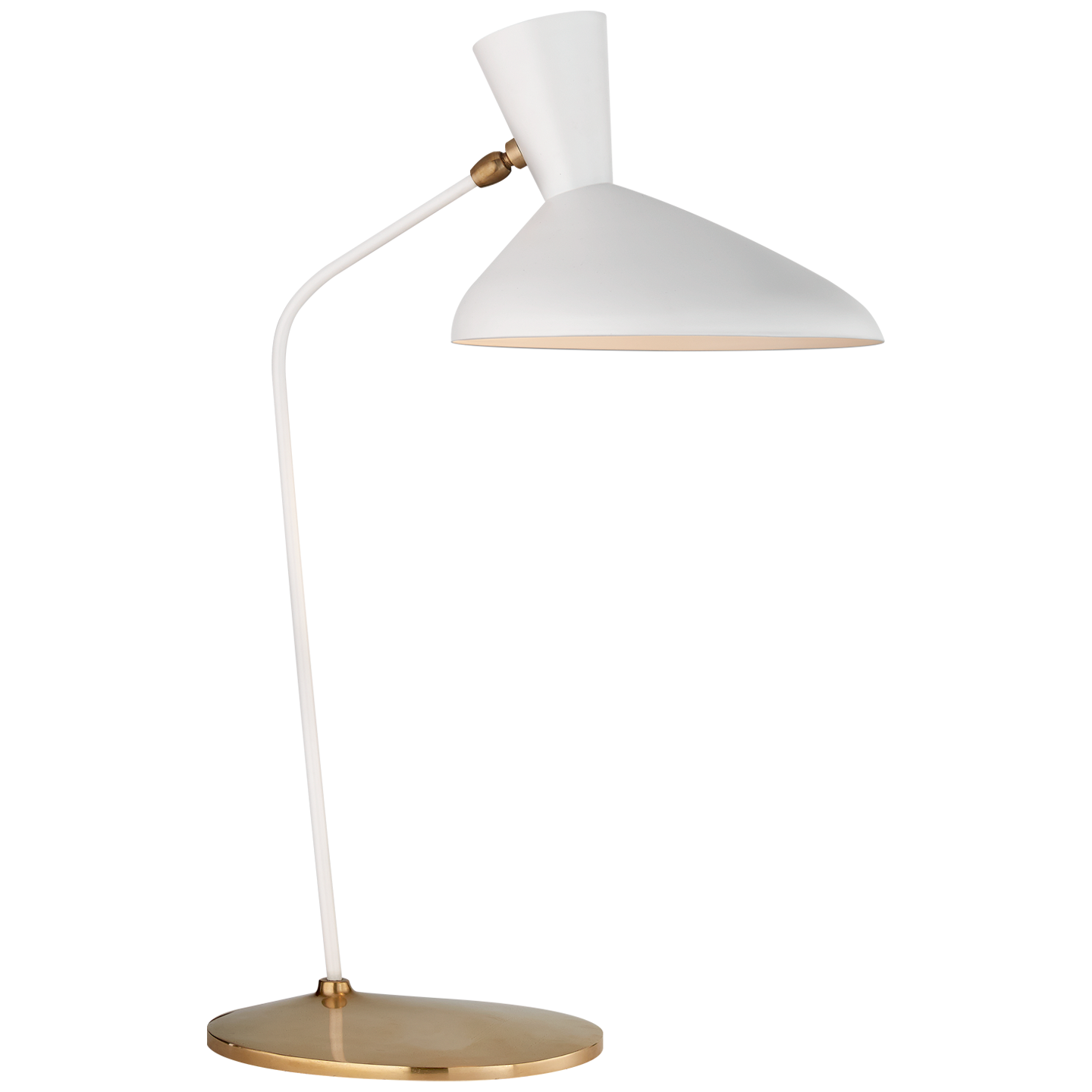 Austen Large Offset Table Lamp in White