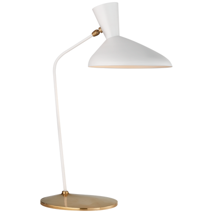 Austen Large Offset Table Lamp in White