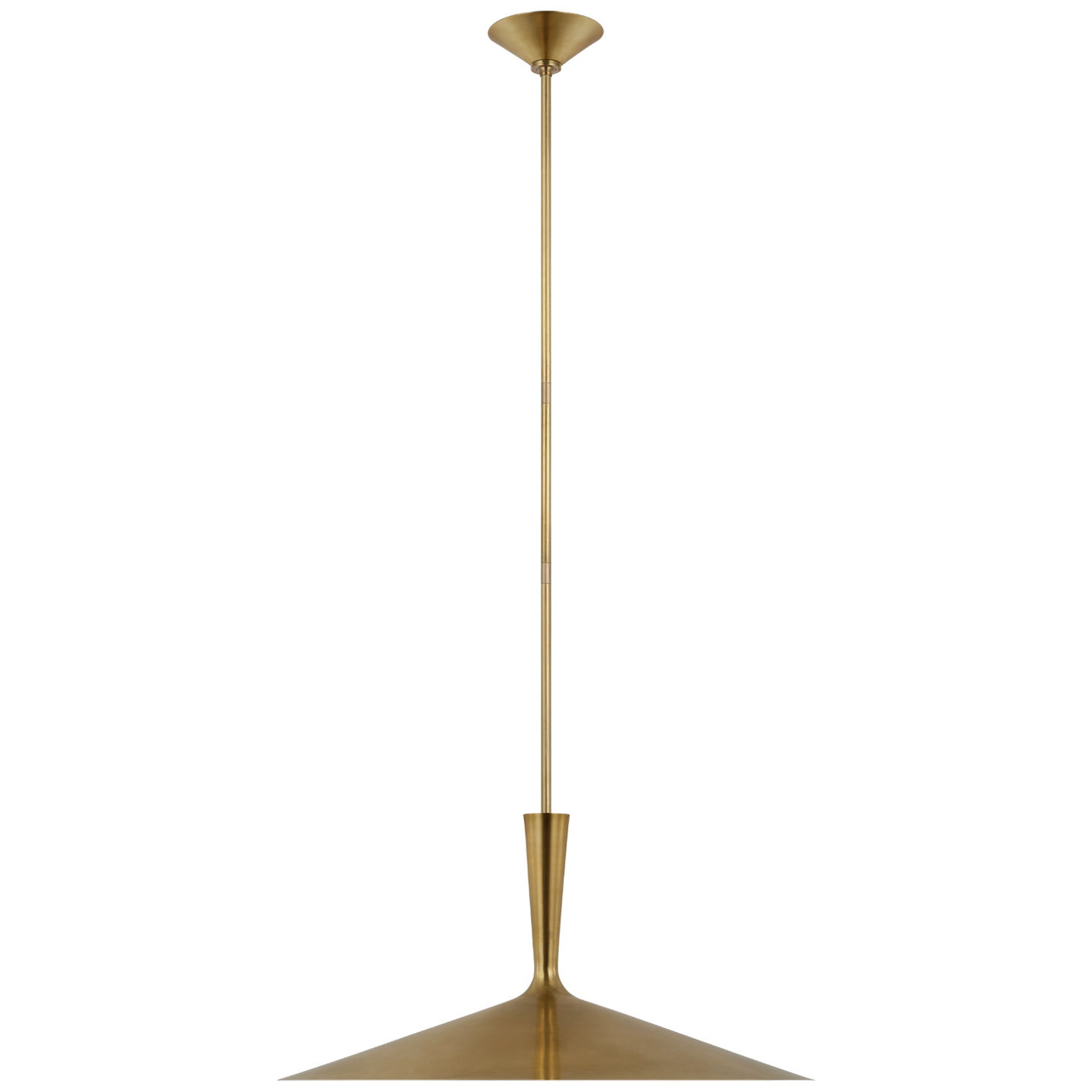 Rosetta XL Pendant in Hand-Rubbed Antique Brass