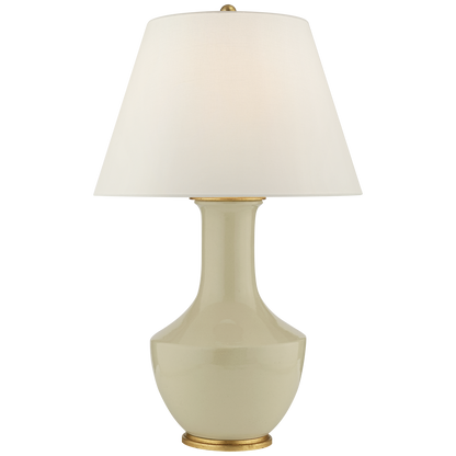Lambay Table Lamp in Coconut with Linen Shade