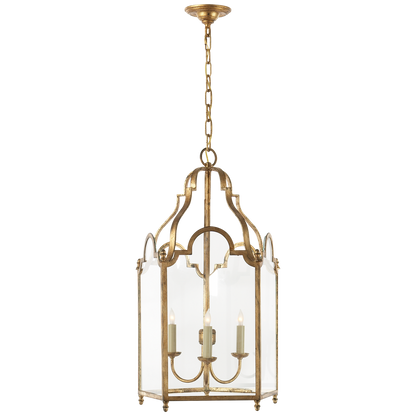 French Market Medium Lantern in Gilded Iron