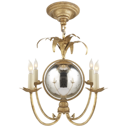 Gramercy Mini Chandelier in Gilded Iron