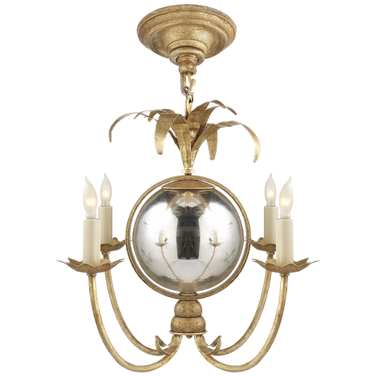 Gramercy Mini Chandelier in Gilded Iron