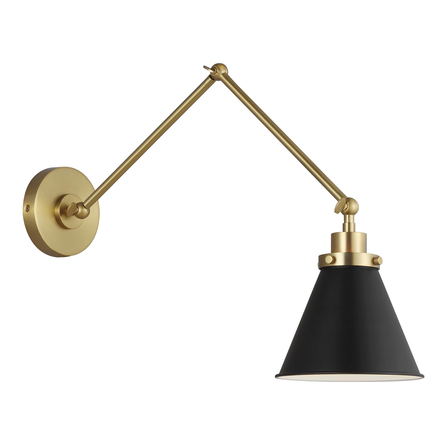 Wellfleet Double Arm Cone Task Sconce