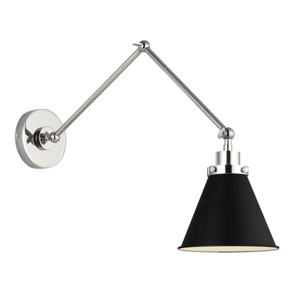 Wellfleet Double Arm Cone Task Sconce