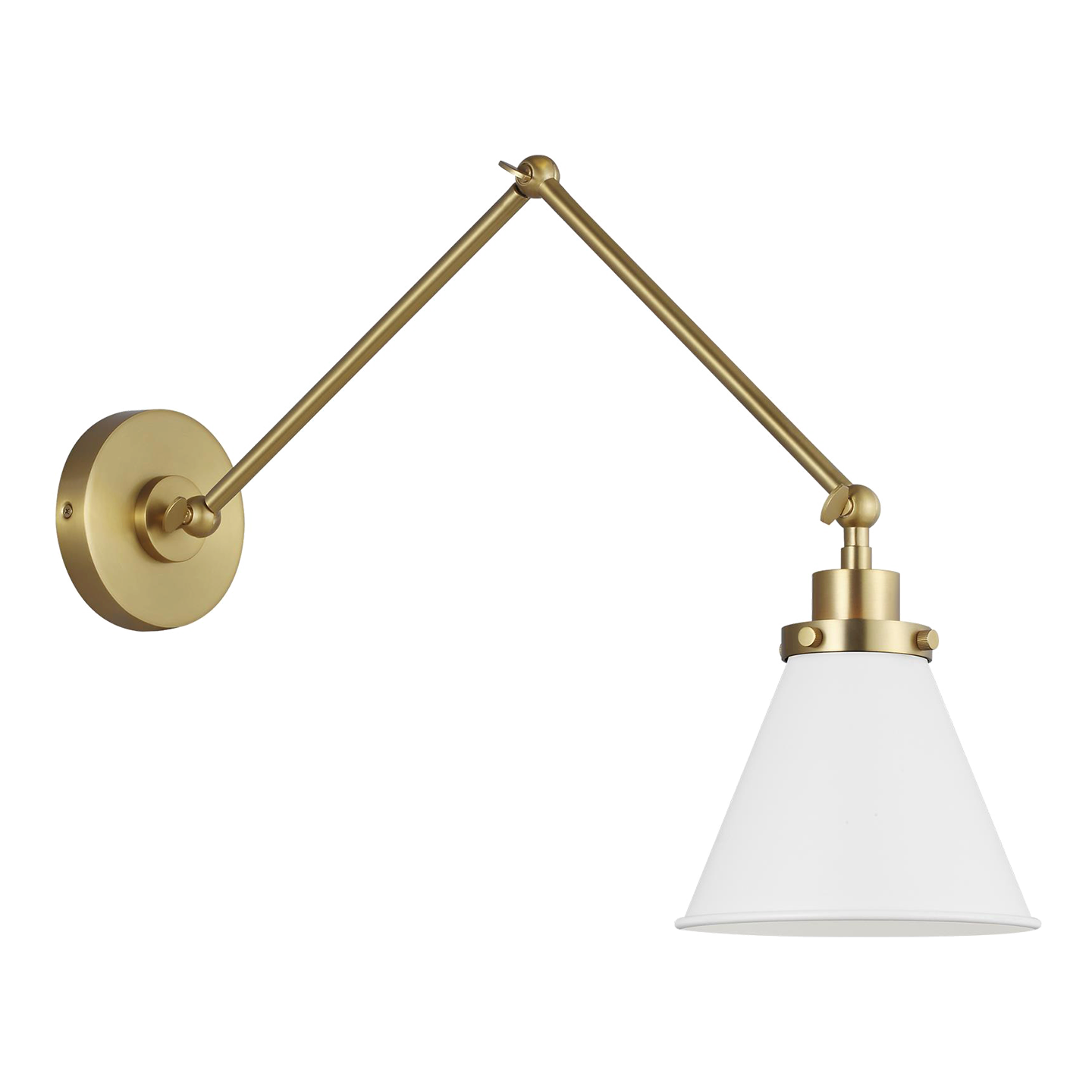 Wellfleet Double Arm Cone Task Sconce