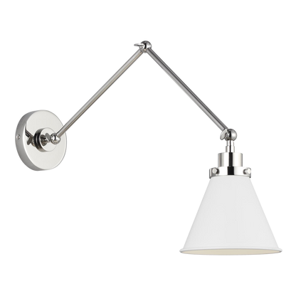 Wellfleet Double Arm Cone Task Sconce
