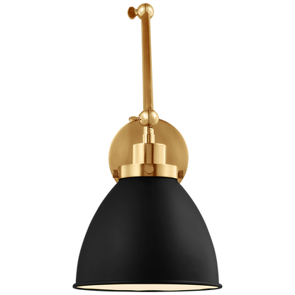 Wellfleet Double Arm Dome Task Sconce