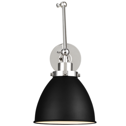 Wellfleet Double Arm Dome Task Sconce