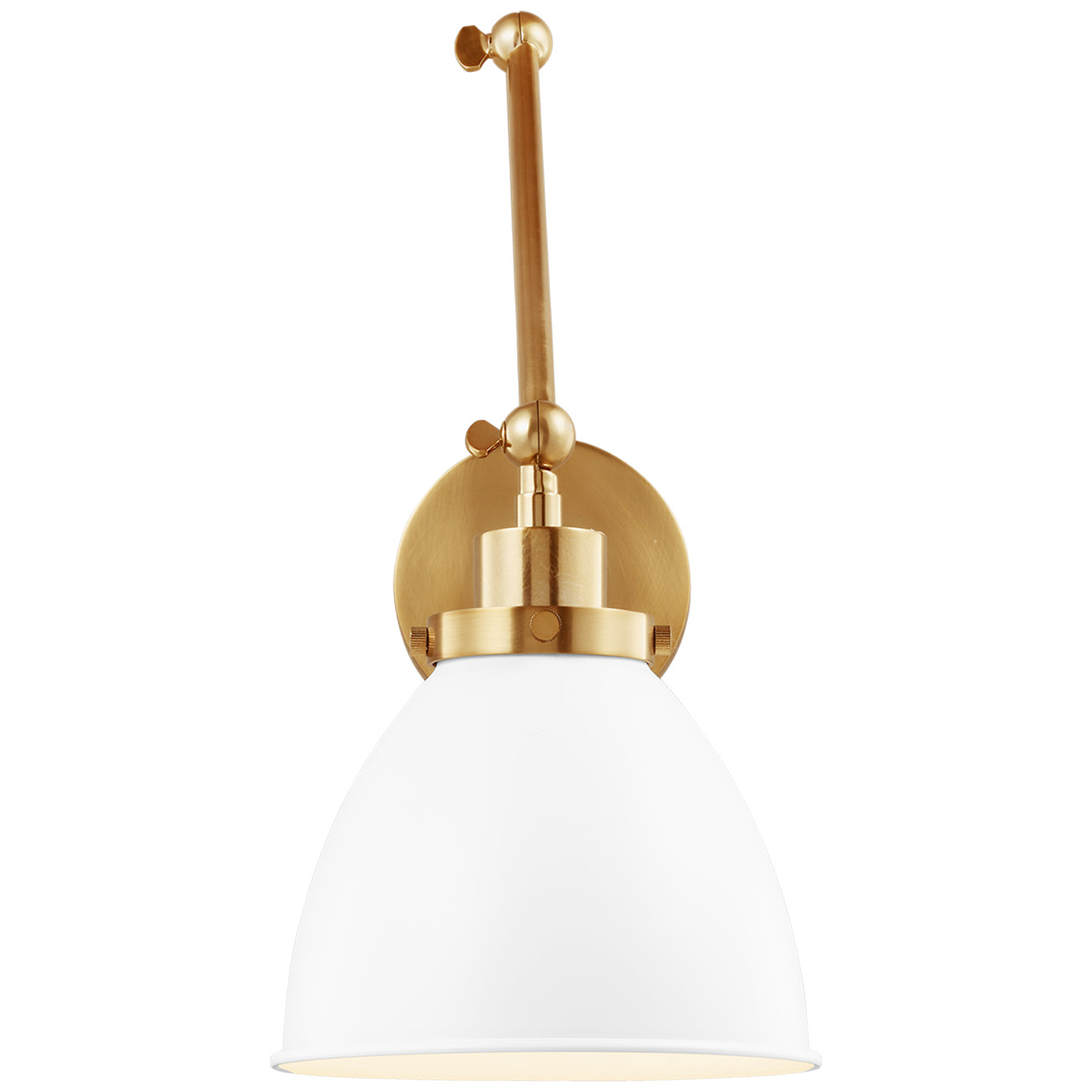 Wellfleet Double Arm Dome Task Sconce