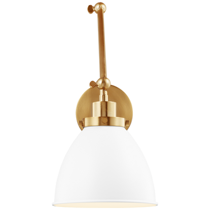 Wellfleet Double Arm Dome Task Sconce